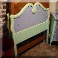 F54. Two twin painted headboards and Ethan Allen twin headboard. 